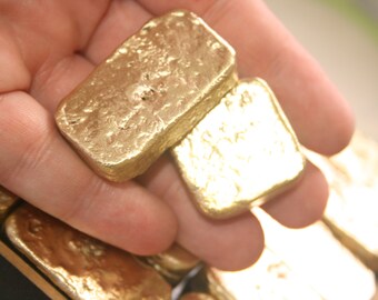 135 grams Scrap gold bar for Gold Recovery melted different computer coin pins