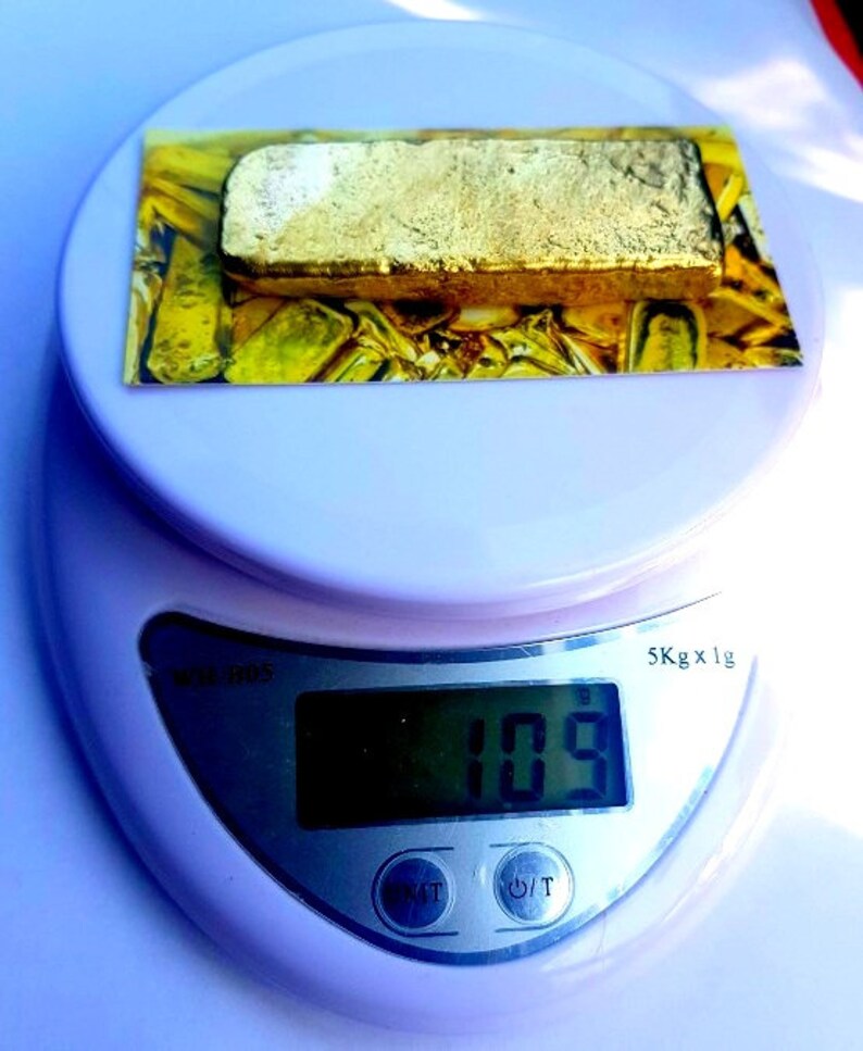 110 Grams Scrap Gold Bar for Gold Recovery Melted Different Etsy