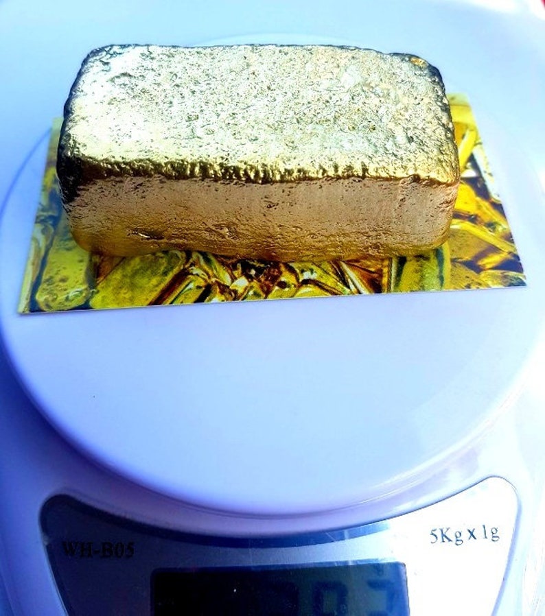 380 grams Scrap gold bar for Gold Recovery melted different Etsy