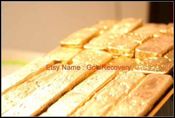 270g Scrap Gold Bar For Recovery - Melted Computer Pins & Coin Scrap