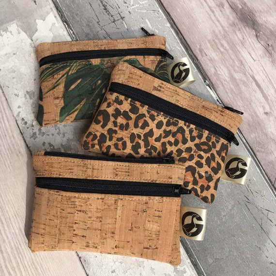 Cork Coin Purse Vegan Friendly Purse Sustainable Fabric Etsy