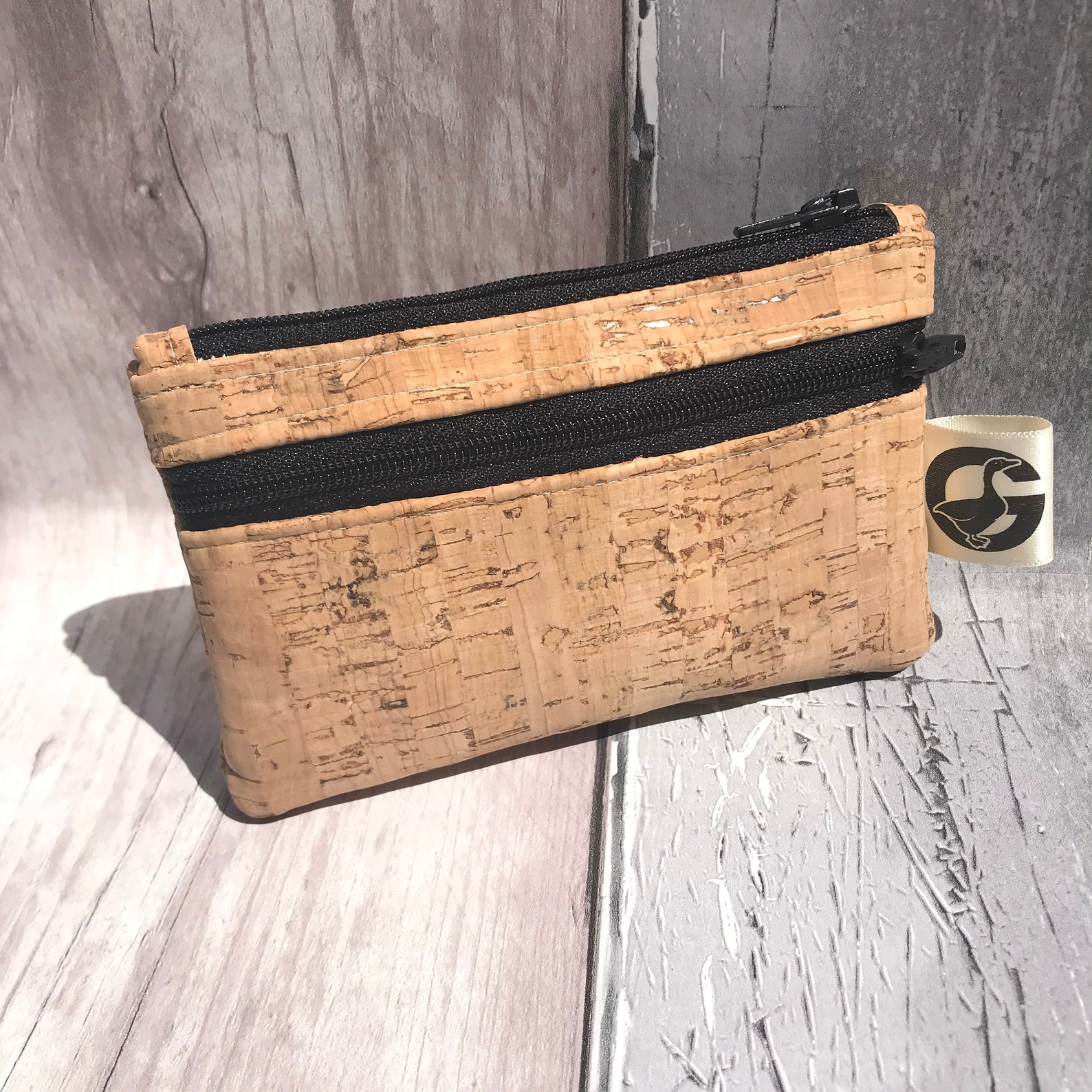 Cork Coin Purse vegan Purse sustainable fabric stocking Etsy