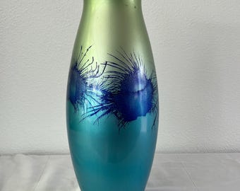 ビンテージ！レプリカ　グリーンガラス　壺　花瓶 ミッドセンチュリー アンビエンテ ツヴィーゼル ドイツ製 花瓶 14