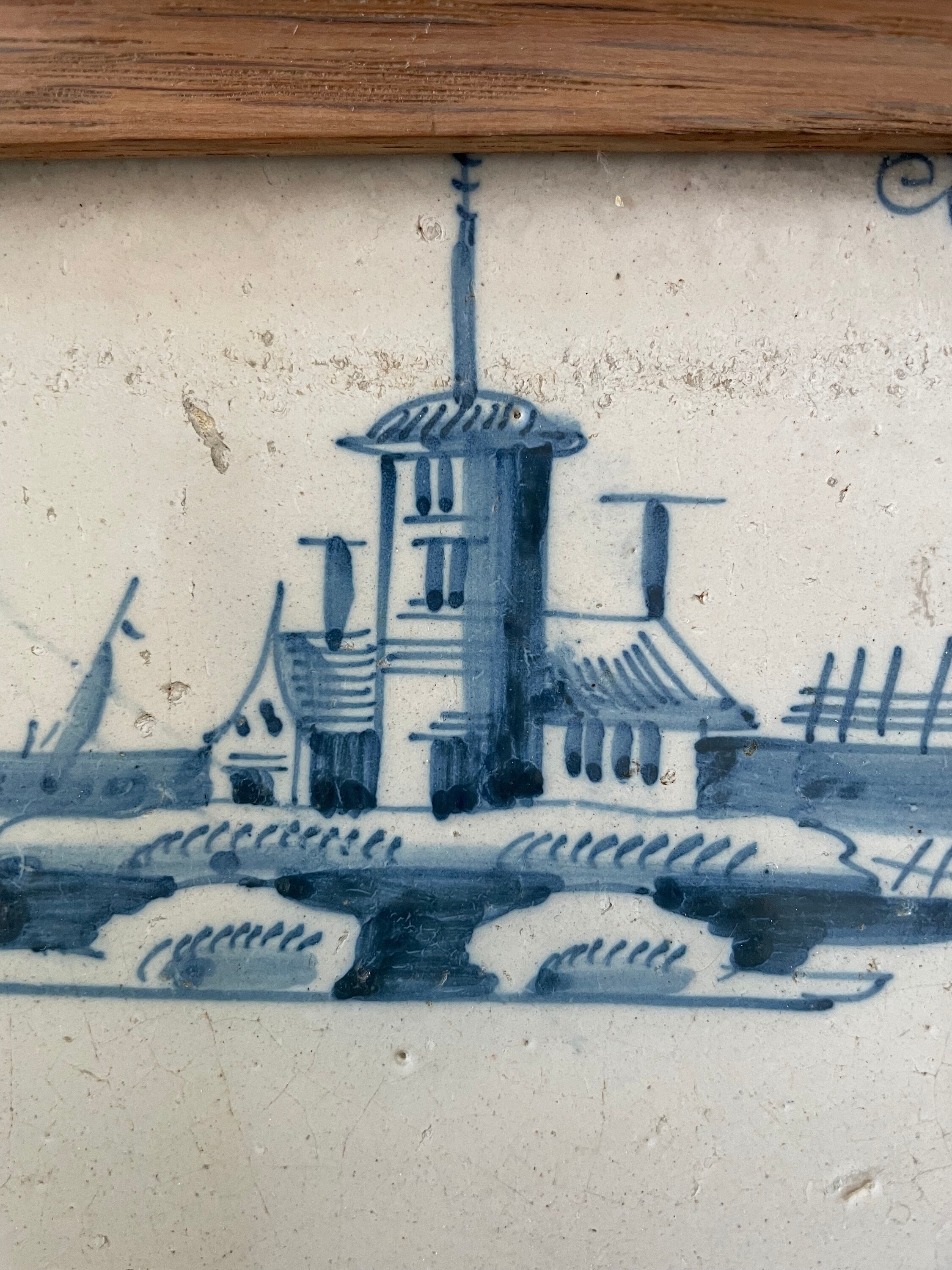 アンティーク 18 世紀オランダのデルフトブルー タイル、オランダの