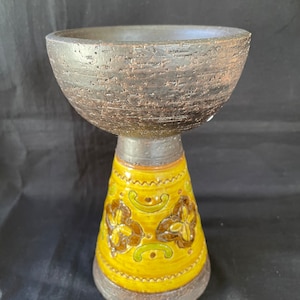 italian 1960s CANDLE HOLDER raymor bitossi carta fiorentina aldo londi