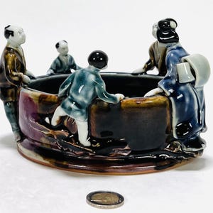 円盤型　焼き物　アート　オブジェ Inoue ryosai pottery - Etsy 日本