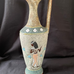 Bresciani - Arco Gardasee Italian Pottery Vintage Egyptian Amphora Vase