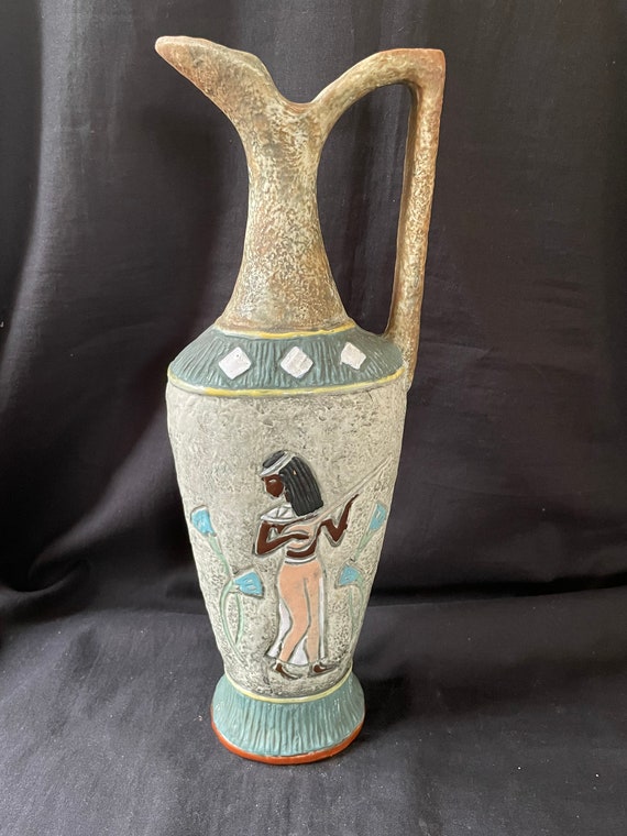 Bresciani - Arco Gardasee Italienische Keramik Vintage Ägyptische Amphorenvase
