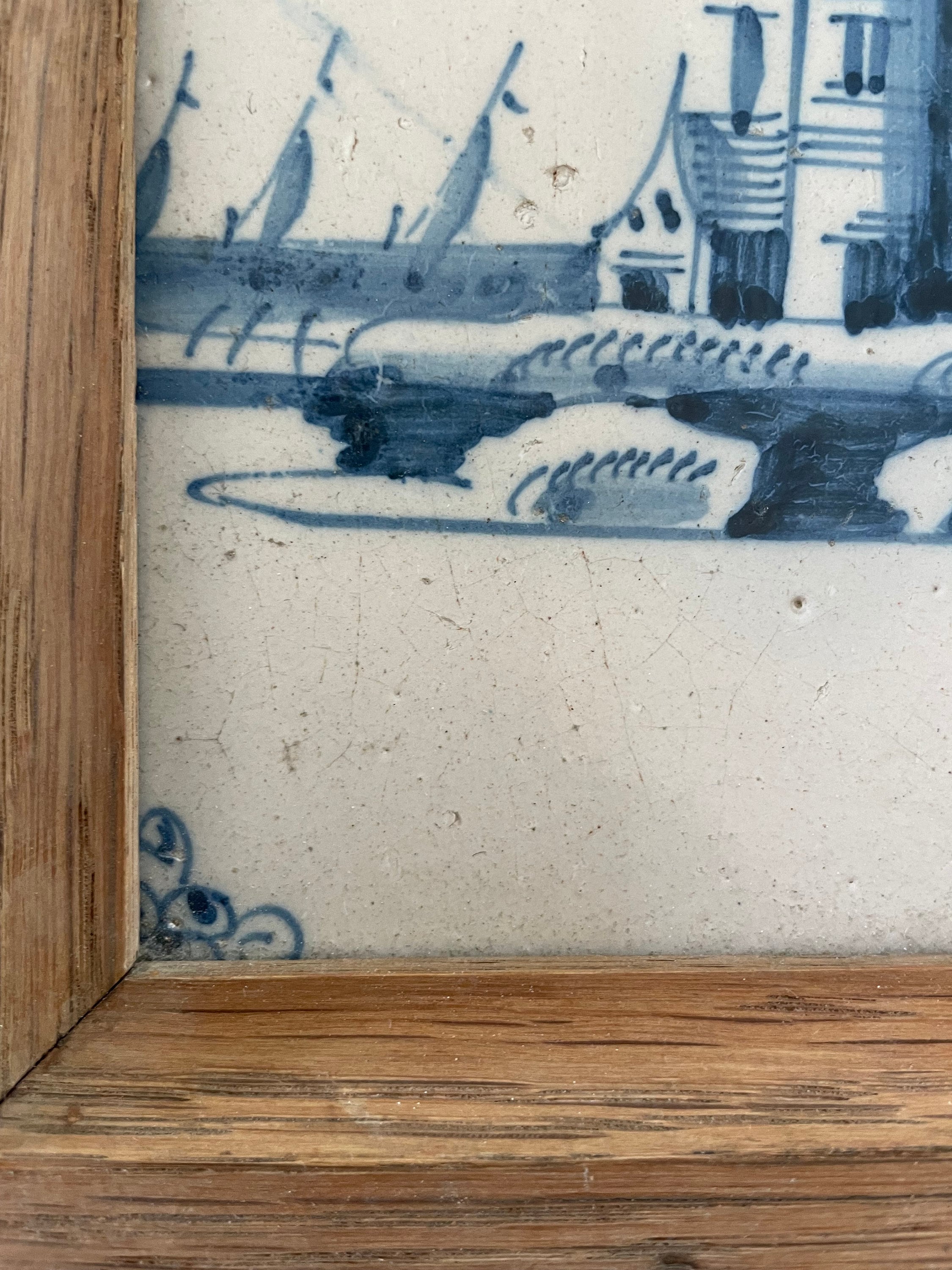 デルフトタイル Yahoo!オークション - 18‐19世紀オランダ デルフトタイル 『花