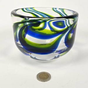 Vintage Kosta Boda Artist Collection Göran Wärff Signed/Numbered Hand Made Bowl