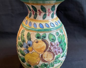 インテリア小物 イタリア製手描きヴィンテージ花瓶-ミッドセンチュリー