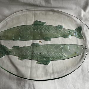 1970&#39;s Goran & Warff For Kosta Boda Swedish Art Glass Fish Serving Platter 12 &quot;