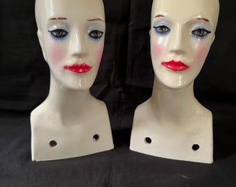 Old Antique Mannequin Head, Vintage Mannequin - Etsy