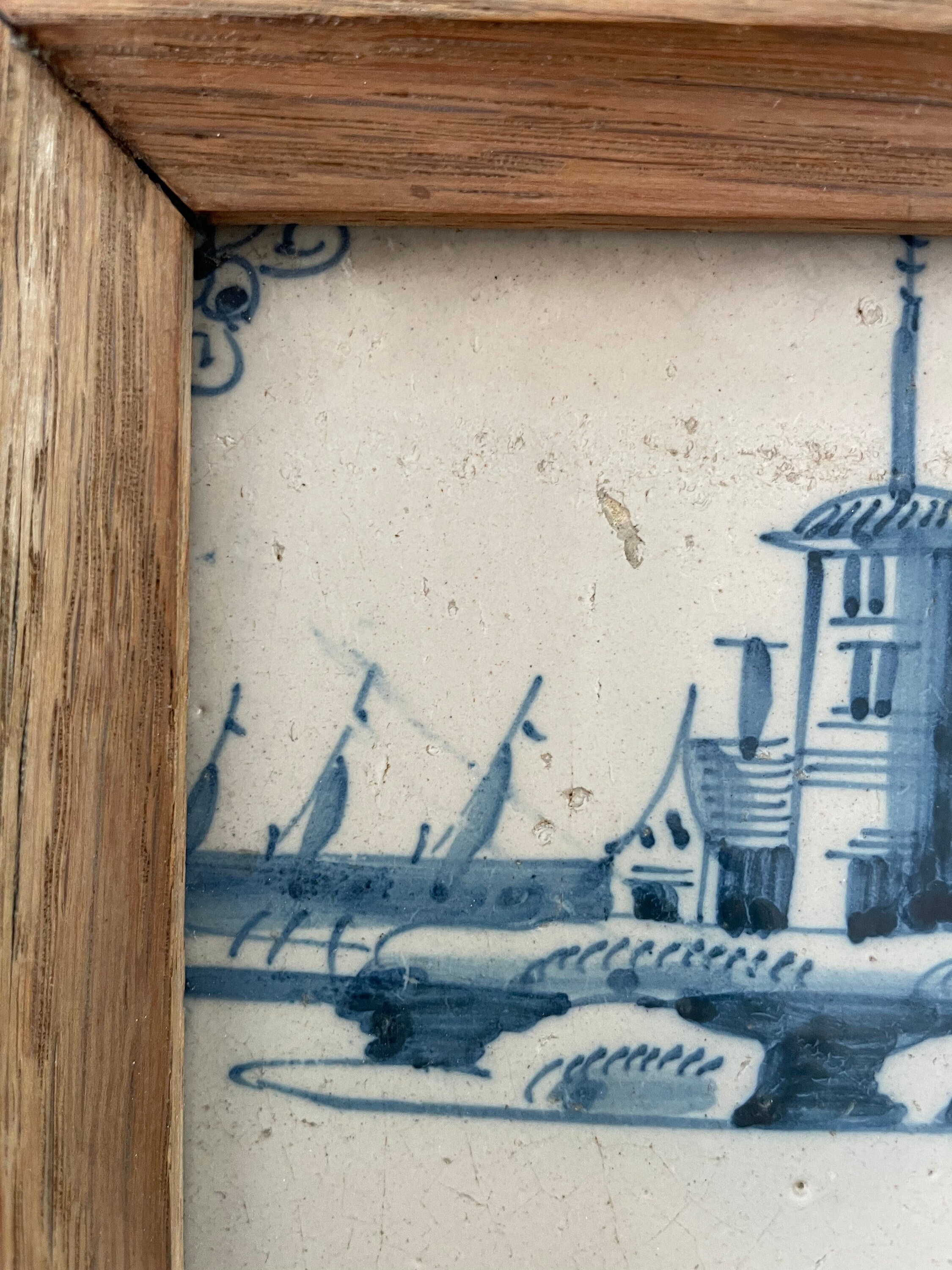 アンティーク 18 世紀オランダのデルフトブルー タイル、オランダの