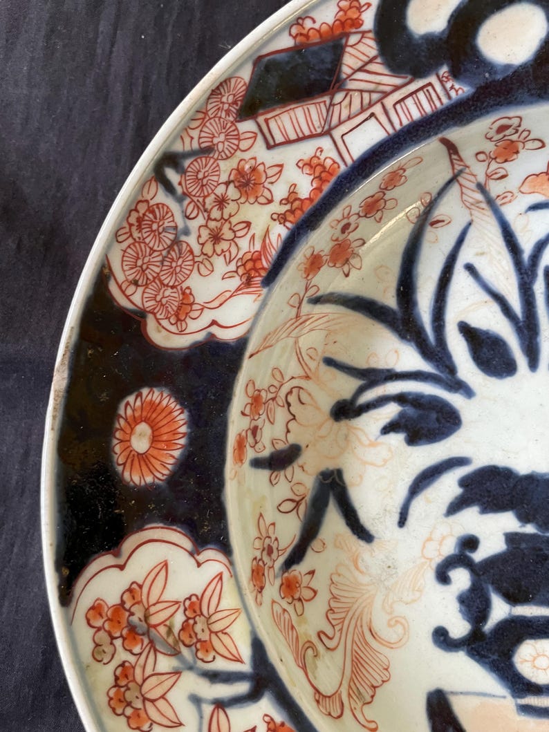 Antique Japanese Imari Barber Bowl Circa 1700 Edo Period ( Restaurated ...