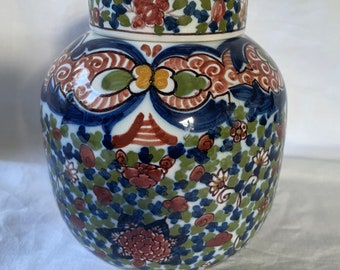 Tichelaar Makkum Large Sized Handpainted Delft Style Tin Tichelaar Makkum Large Sized Handpainted Delft Style Tin