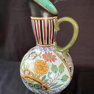 PLATEELBAKKERIJ - Gouda Jugendstil Keramikkrug - Zuid-Holland - Circa 1925