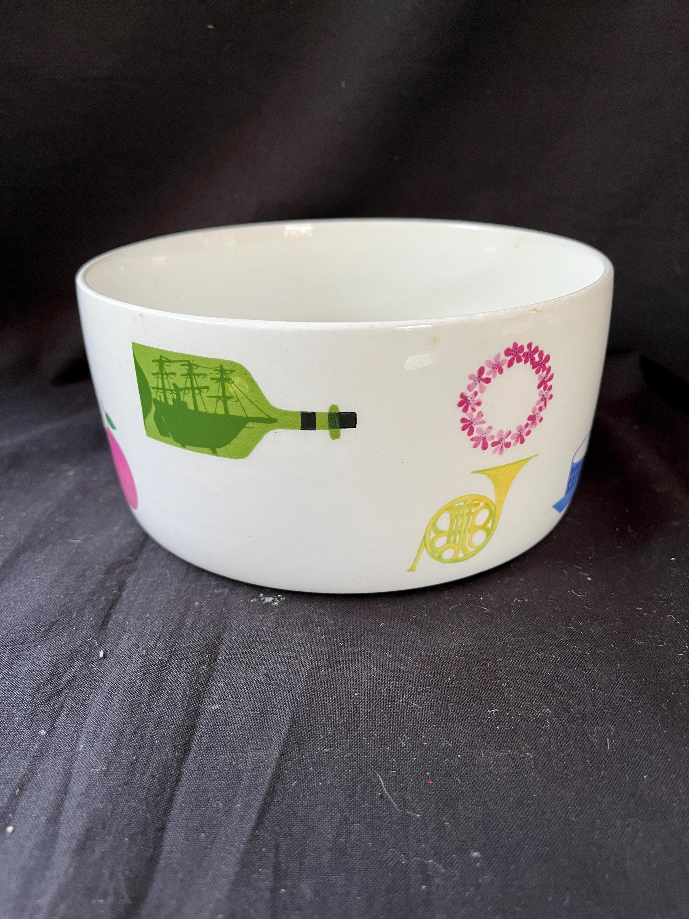 Stig Lindberg Pynta Gustavsberg Rare MCM Large Serving Bowl 7inch