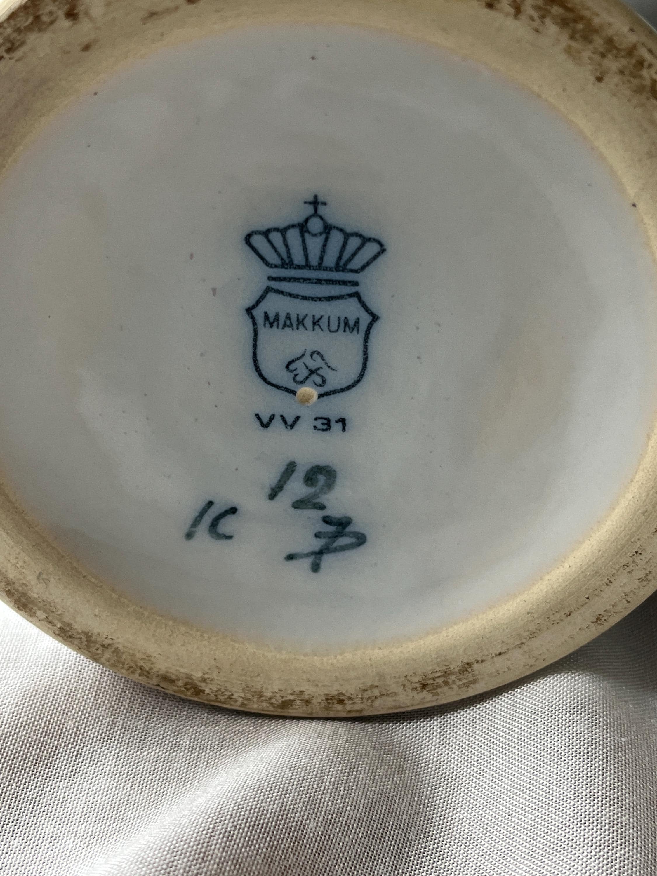 オランダデルフトのMAKKUMティゲラー花瓶のアンティークセットです