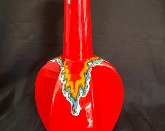 Rare Vintage Design Vase BERTONCELLO Italy Modernist Rigon Space Age '70