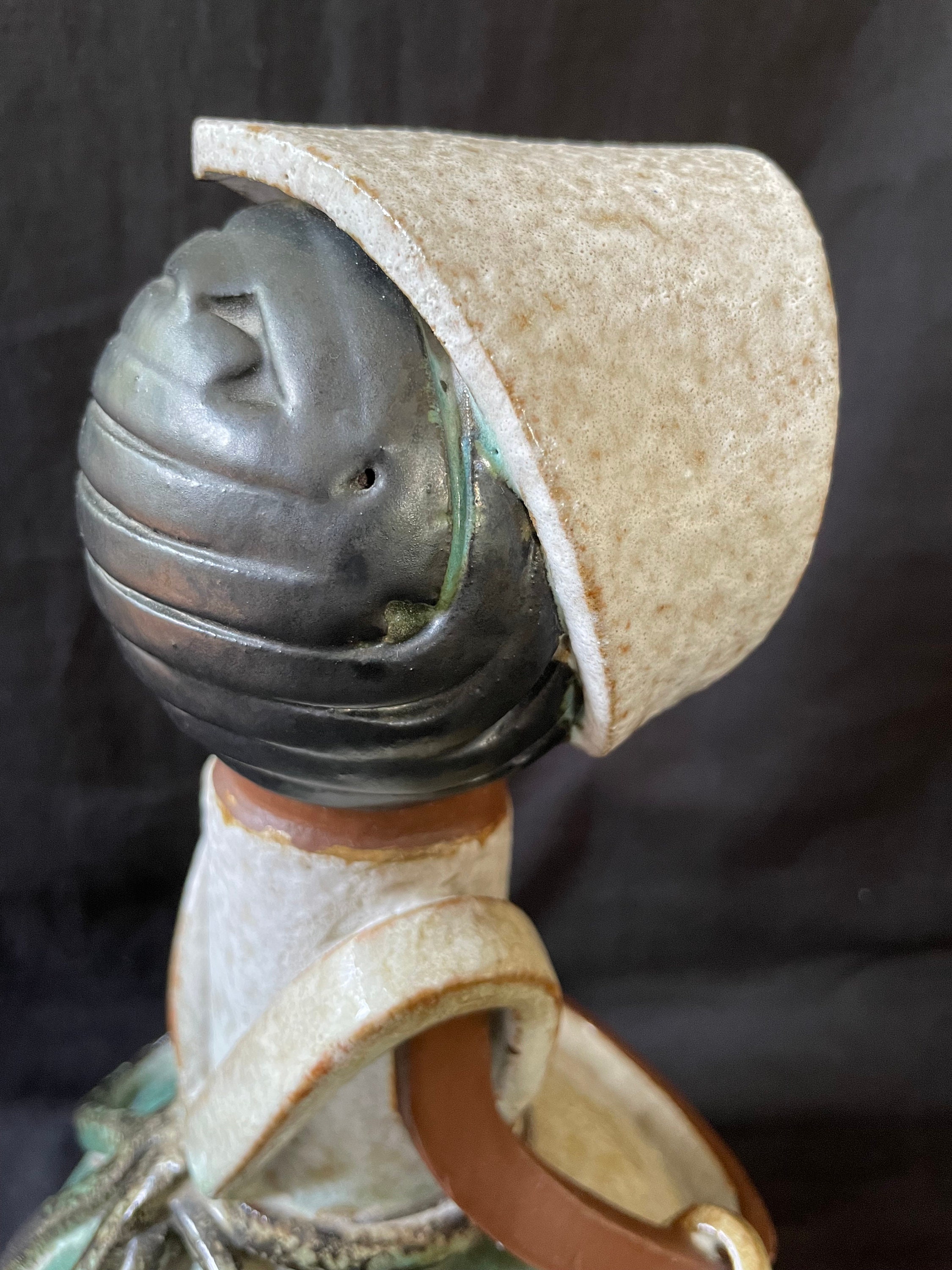 Montserrat Ribes スペイン 置物 オブジェ Elisa Montserrat Ribes Ceramic Figurine . Signed Bottom - Etsy