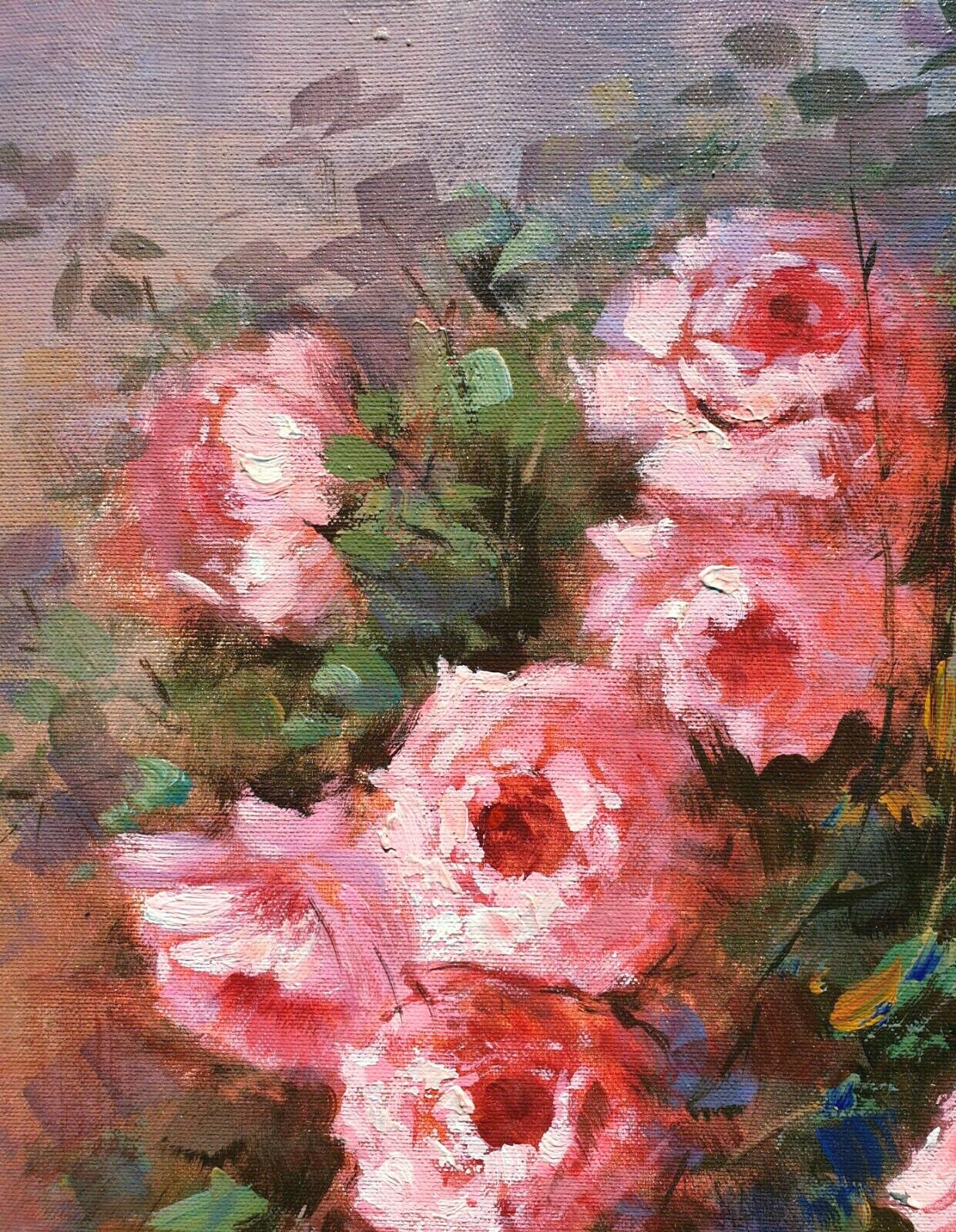 Italian painting Roses art decor original oil Etsy