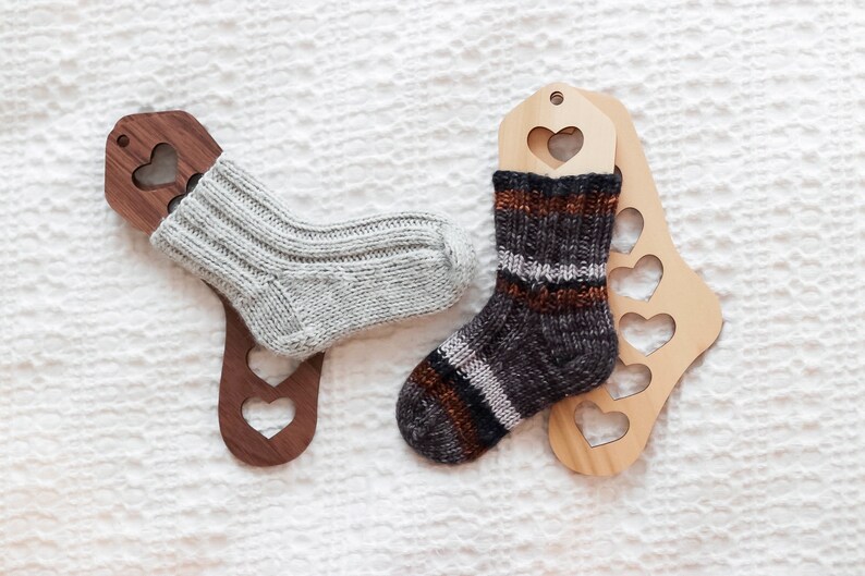 Newborn Wooden Sock Blockers Etsy