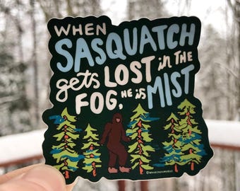 Pegatina de Pie Grande, Arte Divertido de Pie Grande, Regalo para Amantes del Pie Grande