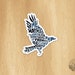 Hand-lettered Crow Sticker, Clever Crow Sticker, Inspirational Sticker ...