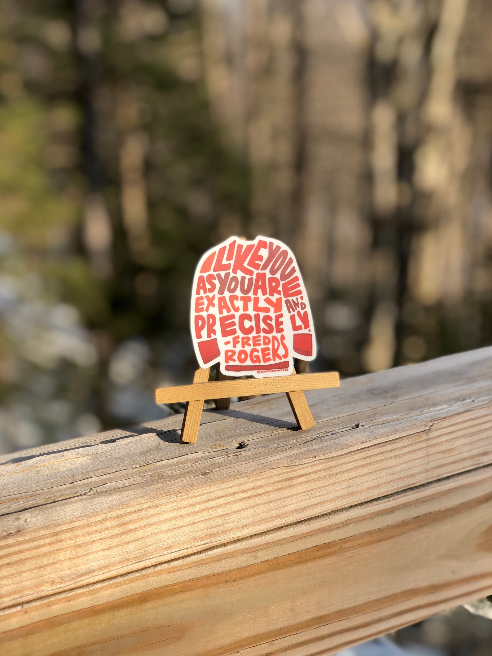 Hand-lettered Mr Rogers Sticker Inspirational Sticker Mr - Etsy