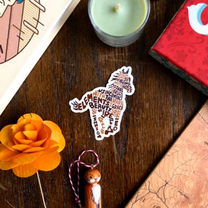Handbeschrifteter Essential Joy Horse-Aufkleber, Pferdeaufkleber, Inspirationsaufkleber, Pferdeliebhaber-Aufkleber, beschrifteter Aufkleber, Tieraufkleber