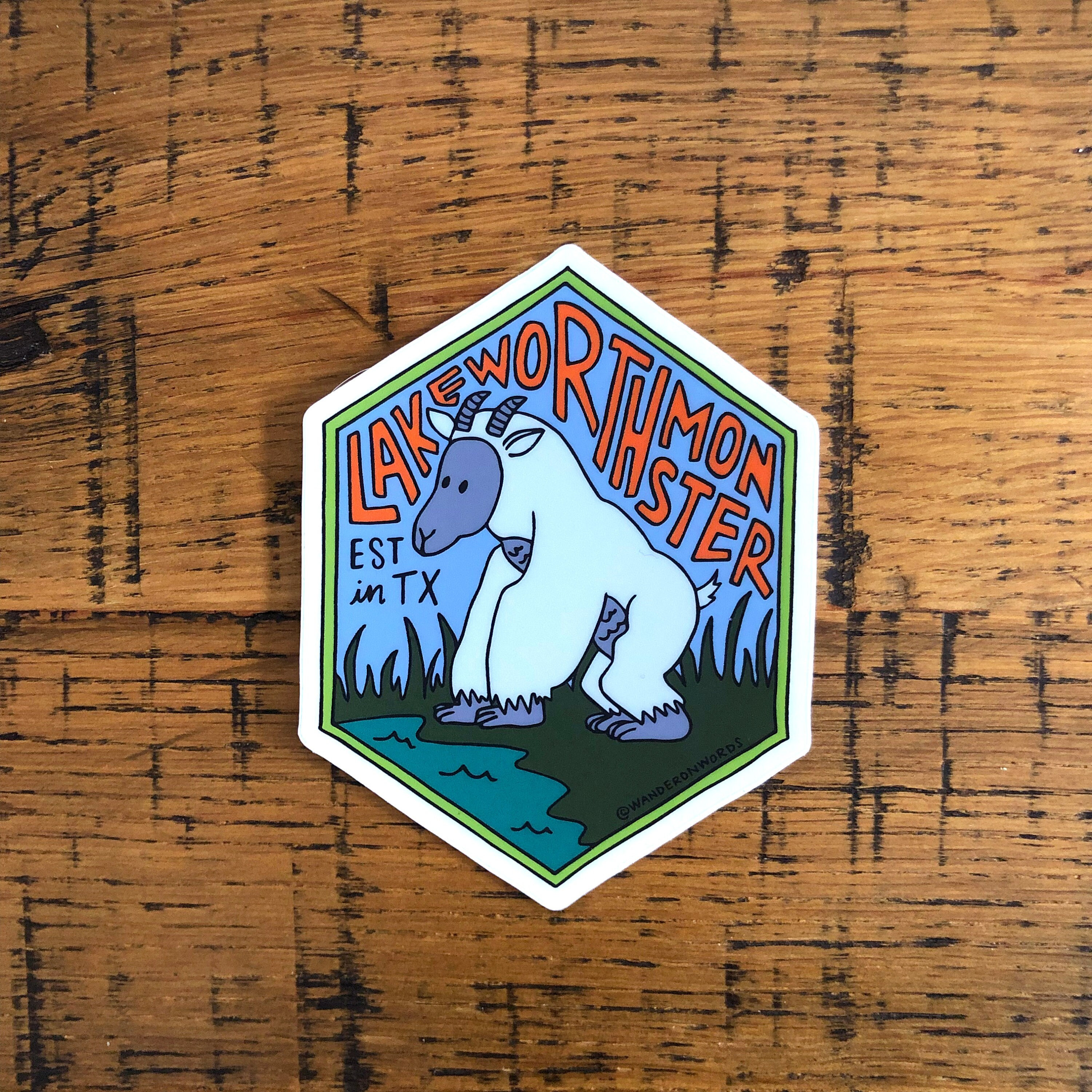 Hand-lettered Mokele Mbembe Sticker Mokele Mbembe Art -  Norway