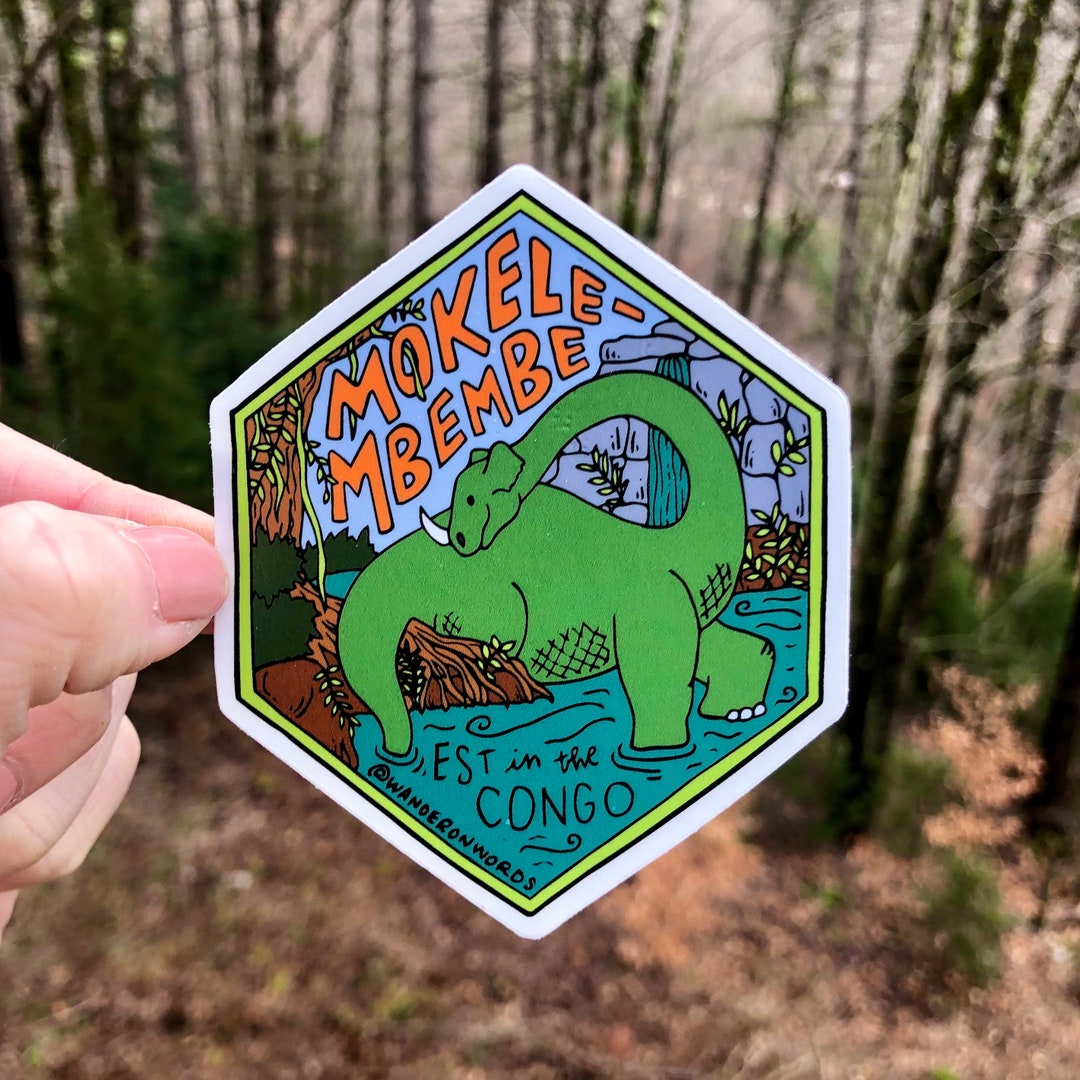 Hand-lettered Mokele Mbembe Sticker Mokele Mbembe Art -  Norway