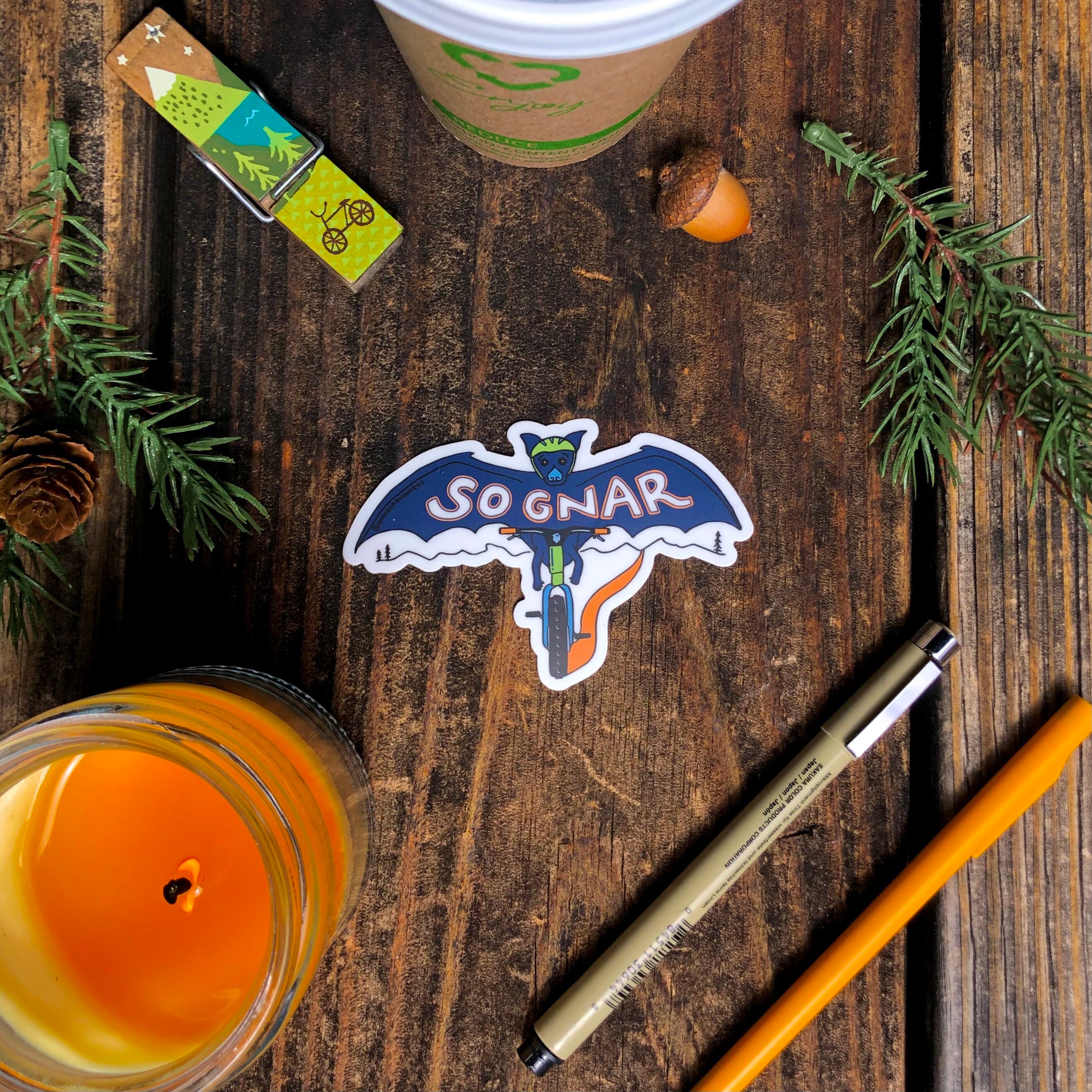 Gnarly Sticker - Etsy