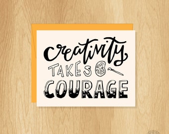 Printable Art Quote Printables Inspirational Quote Henri Matisse Typography Art Creativity Takes Courage Motivational Art