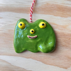 frog ceramic ornament