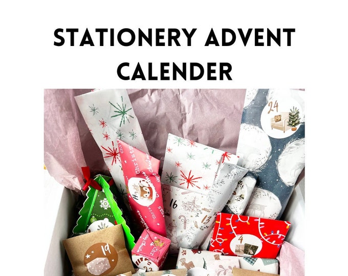Kawaii Stationery Advent Calender Etsy