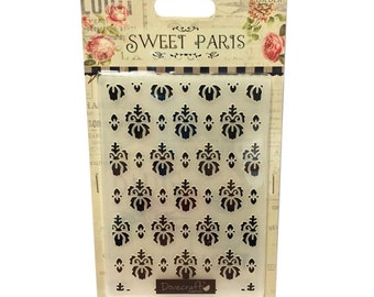 Dovecraft SWEET PARIS Embossing Folder Fleur De Lys Universal Cardmaking