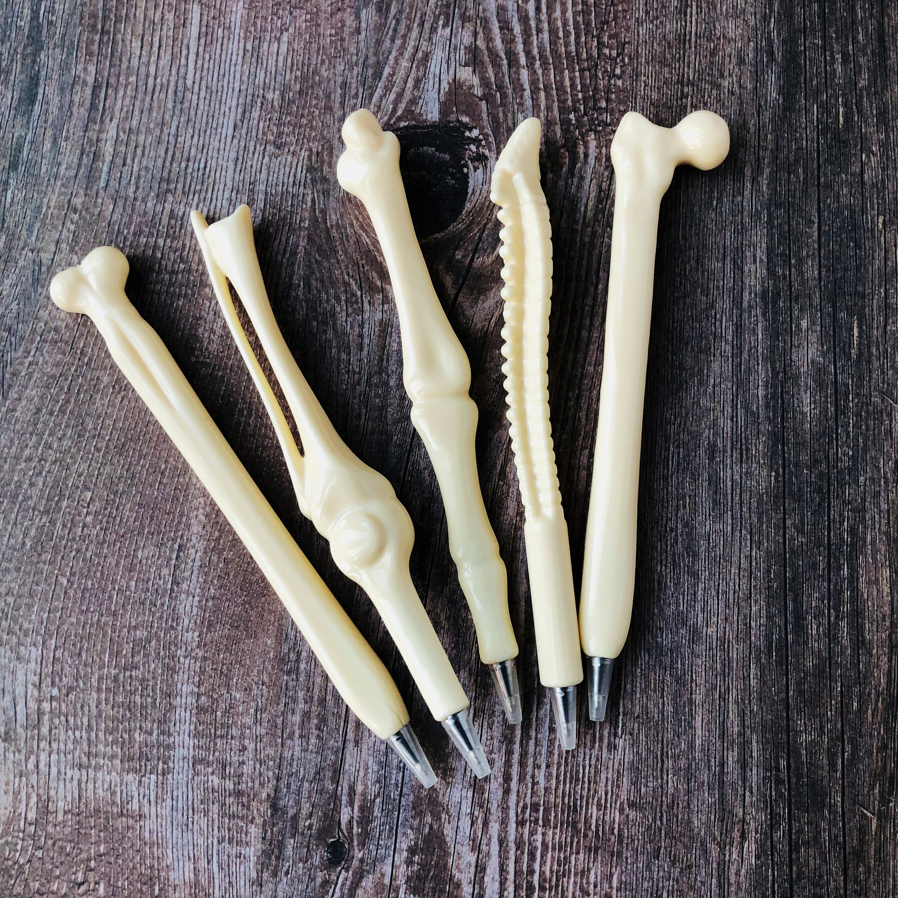 5pc Novelty Bone Shaped Ball point Pen Nurse Doctor Student Stationery Tools