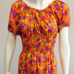 1960's - 1970’s Vintage Peasant Boho Hippie Dress
