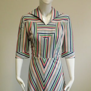 1970’s Striped Chevron Dress