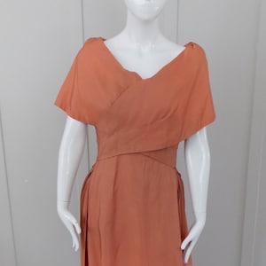 1940's Handmade Vintage Mock Wrap Party Dress