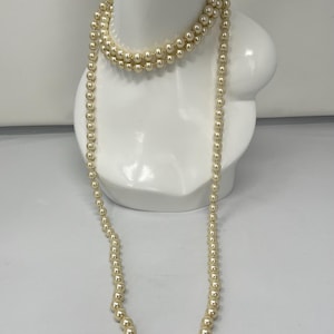 1990's Extreme Long Faux Pearls by Joan Rivers