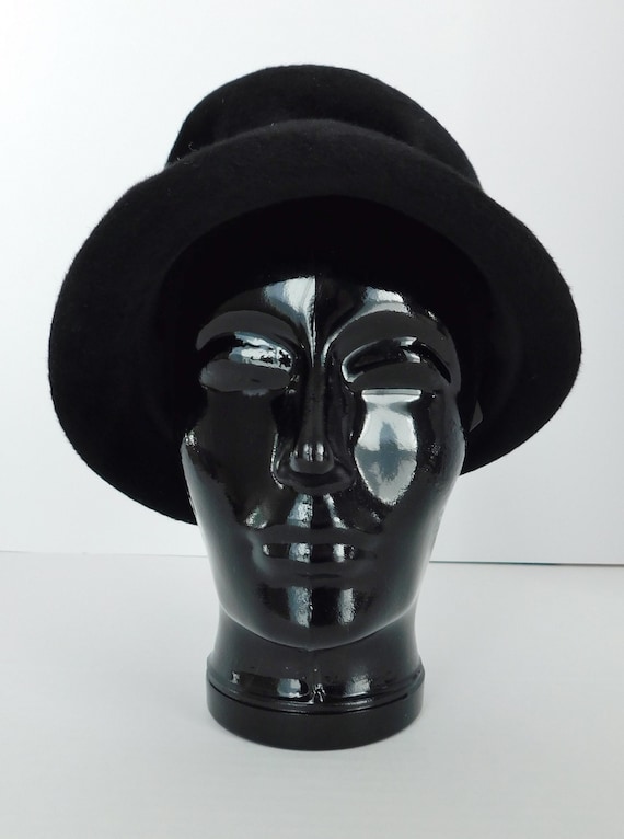 ✨Vintage 1950s/1960s Flamand Italian Velour Cocktail Hat ✨ Similar Items to Vintage 1950s Black Coque Feather Cocktail  main image 2