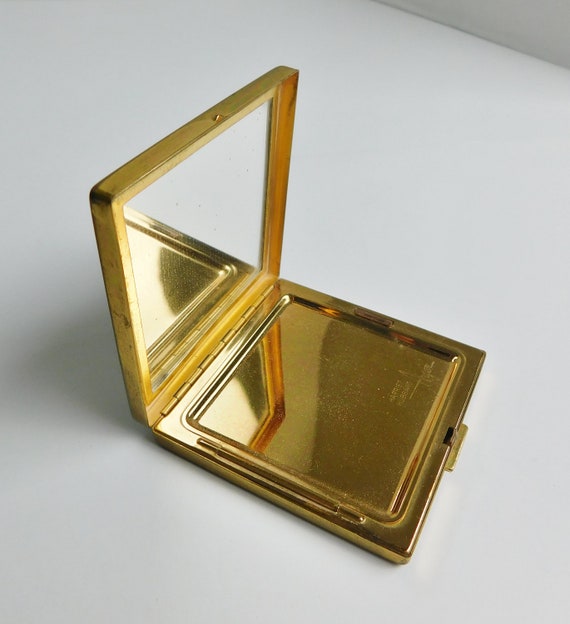 1940's Square Plaid Compact by Harriet Hubbard Ay… - image 6
