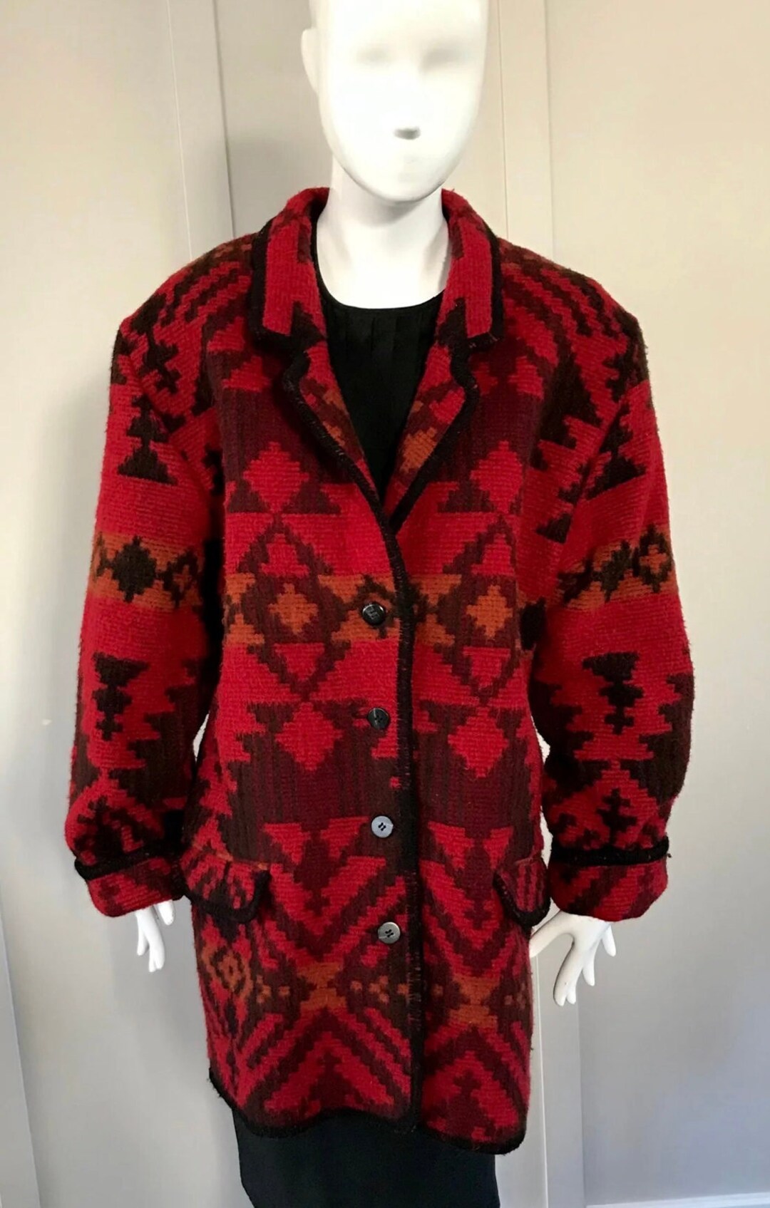 1990s Vintage Woolrich Wool Blanket Coat Etsy