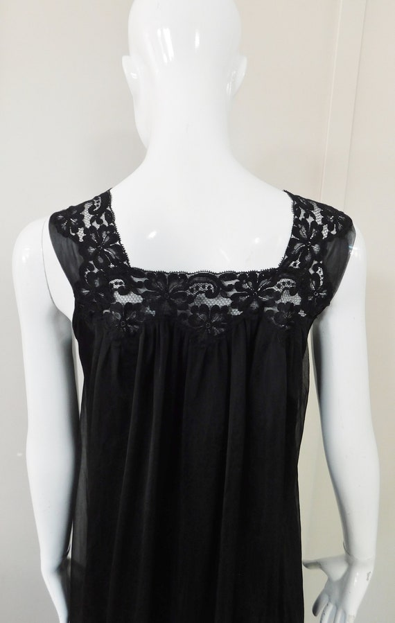 1960's Vintage French Maid Square Neck Nightgown - image 8