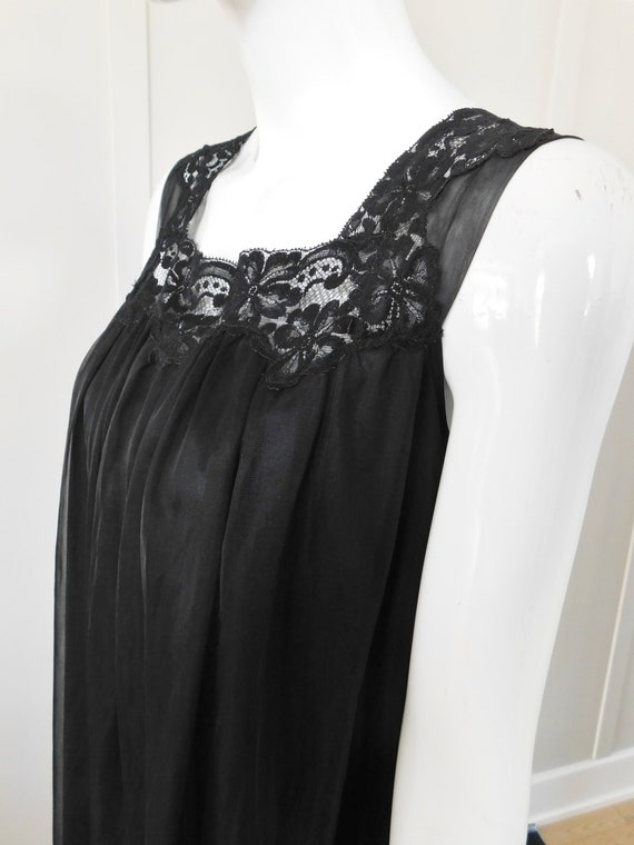 1960's Vintage French Maid Square Neck Nightgown - image 4