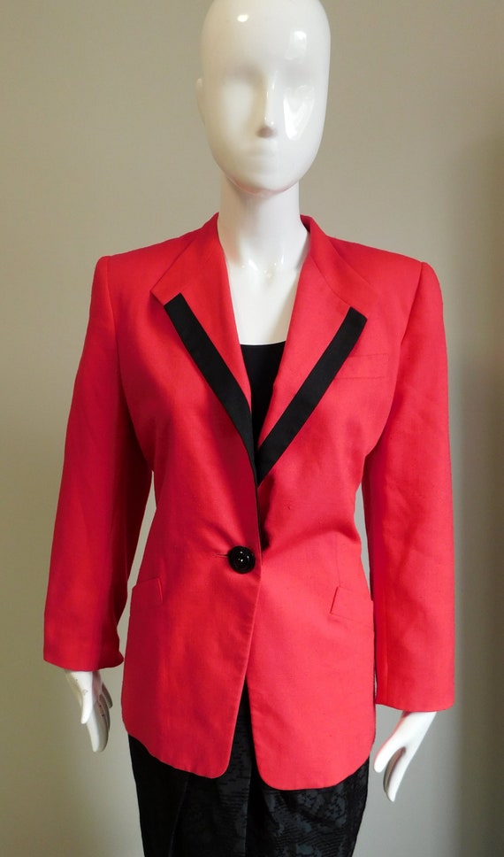 1980's Tuxedo Style Blazer by Oleg Cassini - Gem