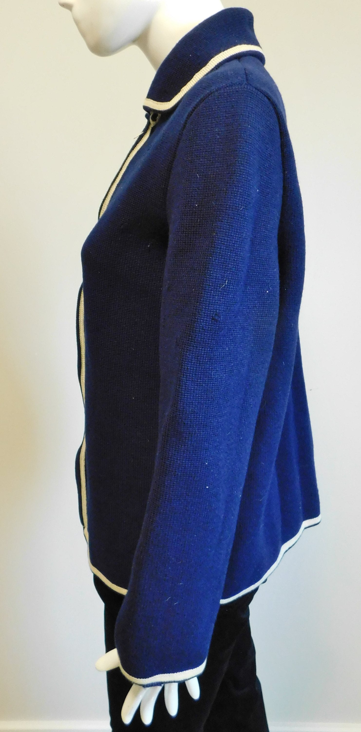 1960's Wool Zippered Cardigan - Etsy